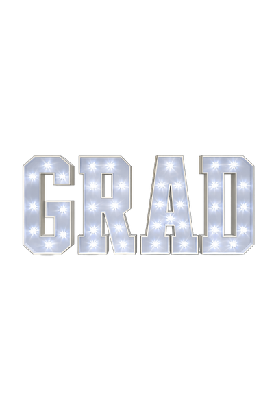 GRAD Light Up Letters